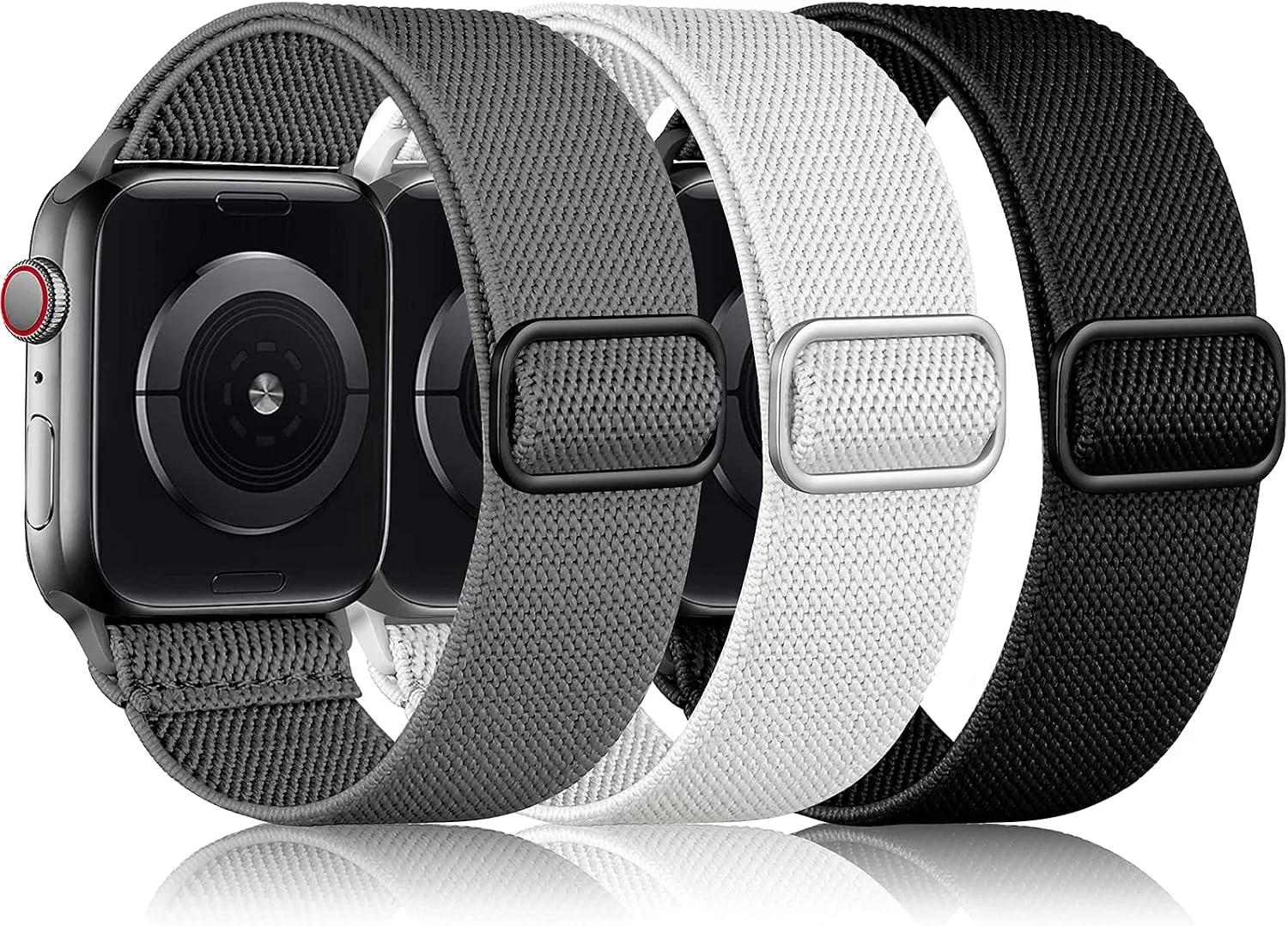 Correas DaQin 3 Pack Nylon Elástico Compatible con Apple Watch
