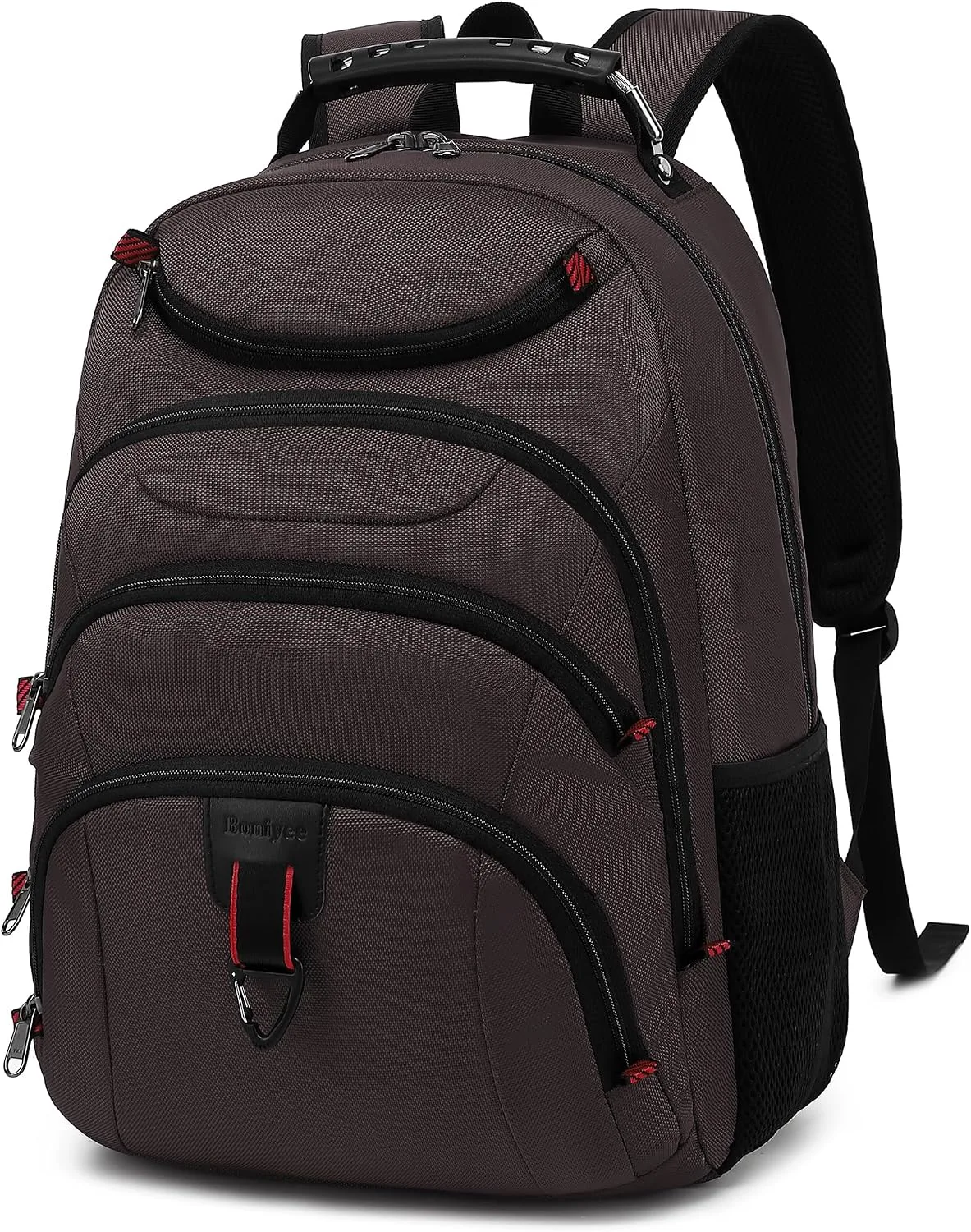 Boavan Laptop Backpack for men, 15.6 inch Laptop Bag with USB Port, Waterproof Travel Work Backpack Purse, Anti-Theft Teacher Nurse Doctor Casual Bookbags Office Business backpack,Coffee