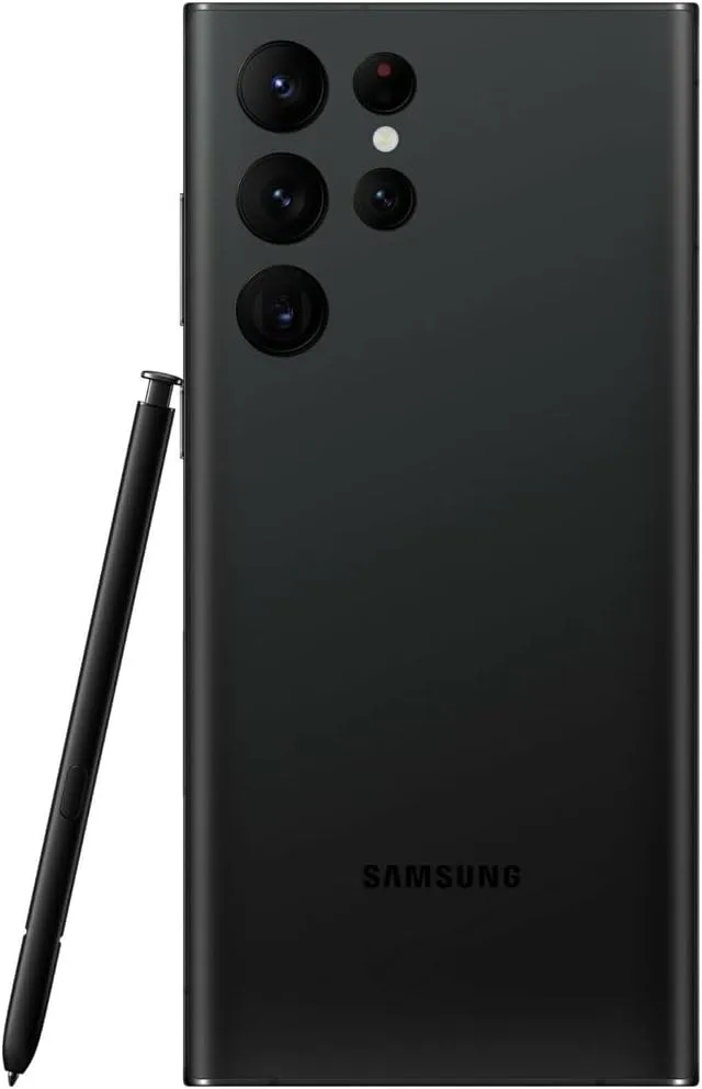 Samsung Galaxy S22 Ultra 5G, US Version, 128GB, Black - Unlocked (Renewed)