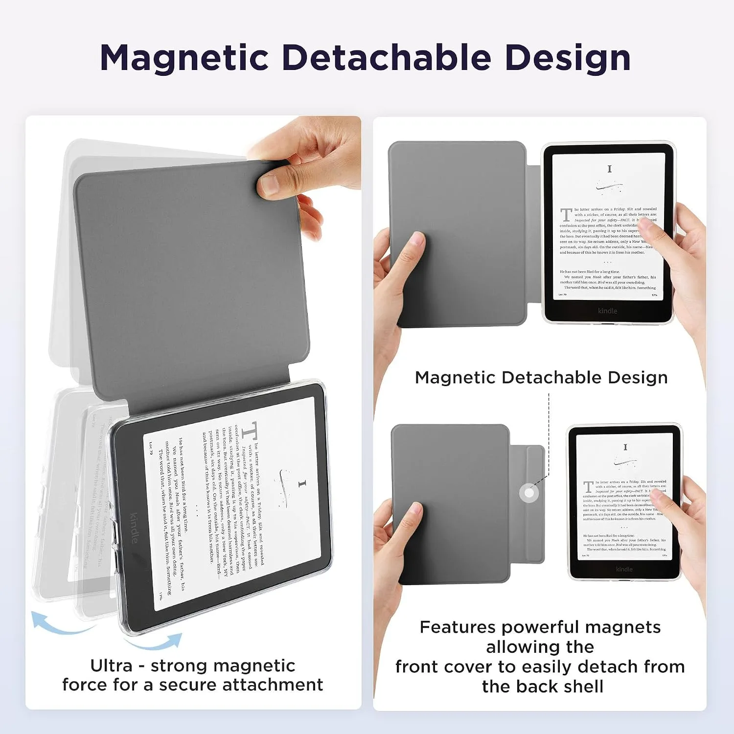 SESENSE Magnetic Case for 7'' Kindle Paperwhite 12th Gen 2024 & Colorsoft