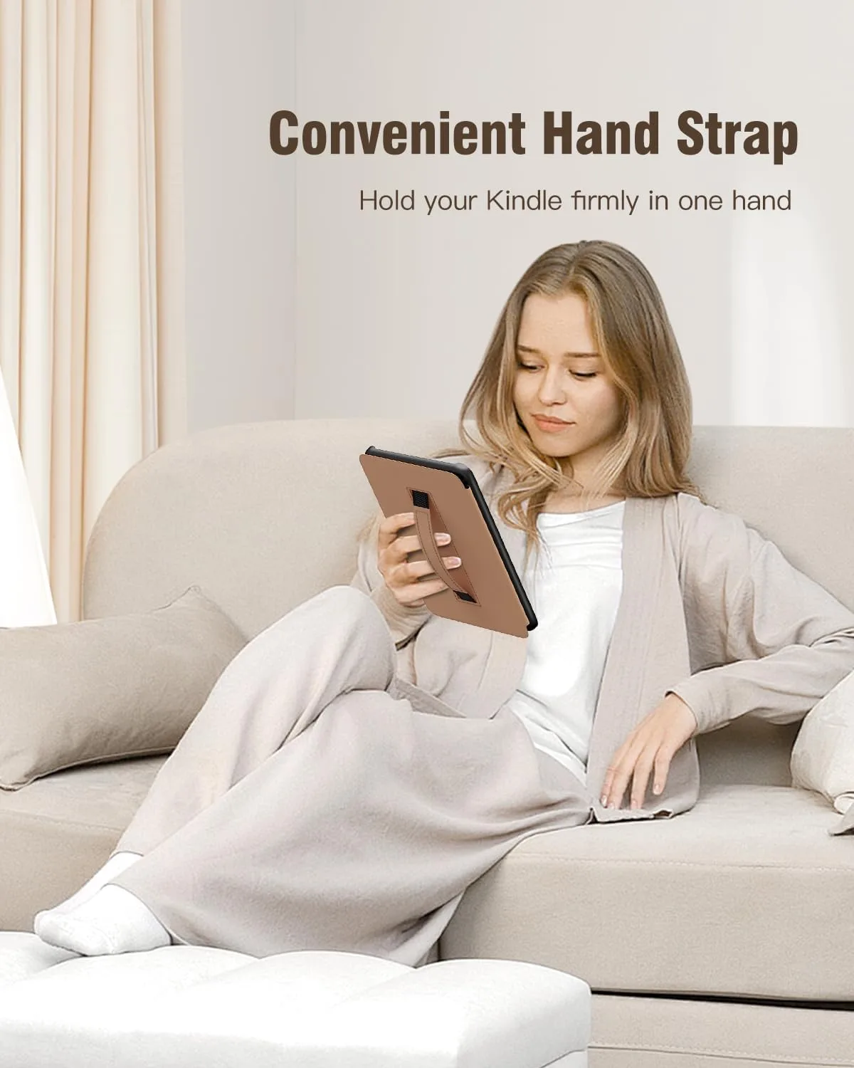 MoKo Case for 7" Kindle Paperwhite 12th Gen 2024 & Colorsoft, Vintage Brown
