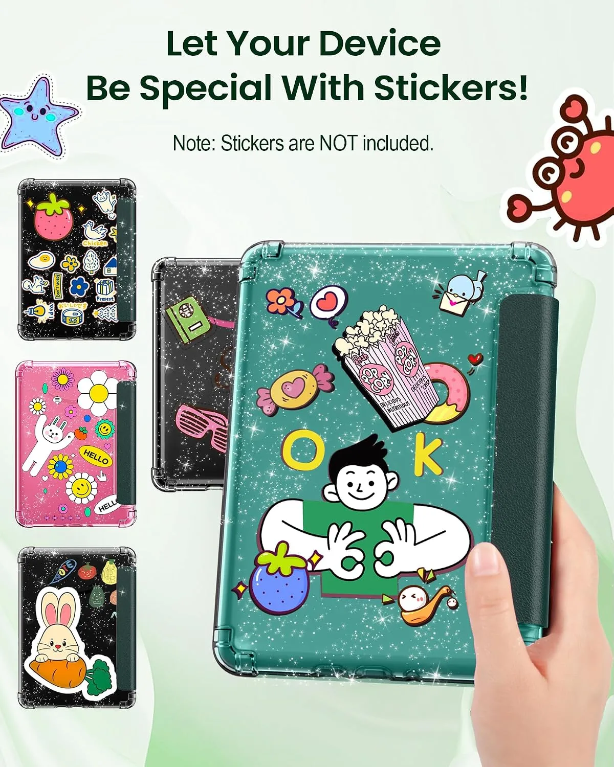MoKo Case for 7" Kindle Paperwhite 12th Gen & Colorsoft, Midnight Green