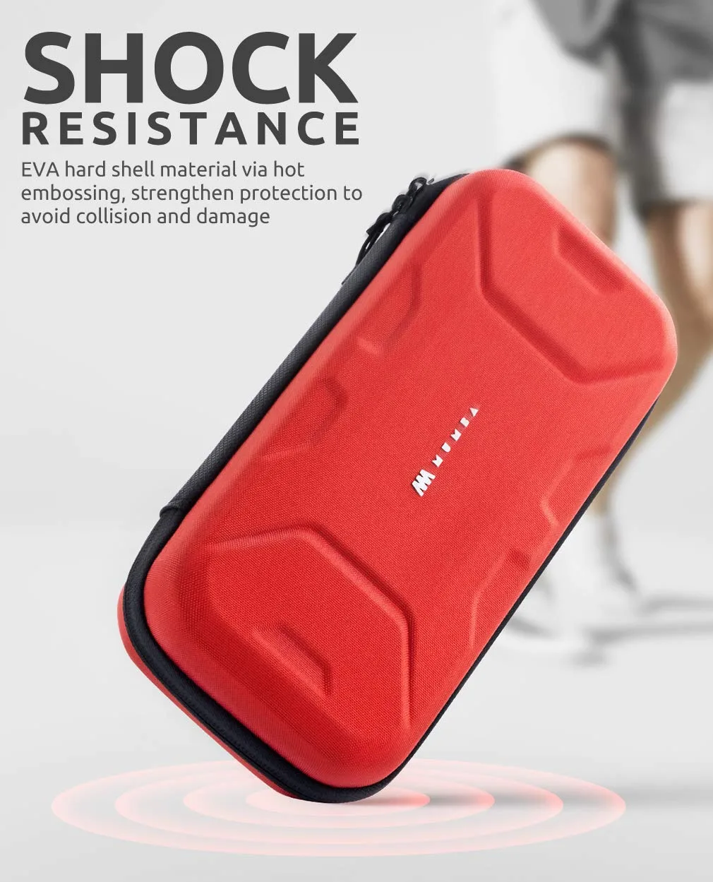 Mumba Carrying Case for Nintendo Switch OLED & Nintendo Switch 1, [Fits Protective Cases][Plus Version] Protective Hard Shell Travel Carry handbag Pouch for Blade/Battle/Rugged Protective Case (Red)