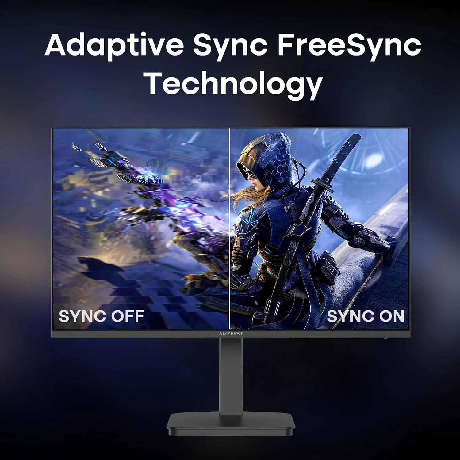 Amzfast 27 Inch Gaming Monitor 280Hz WQHD (2560x 1440) Height Adjustable
