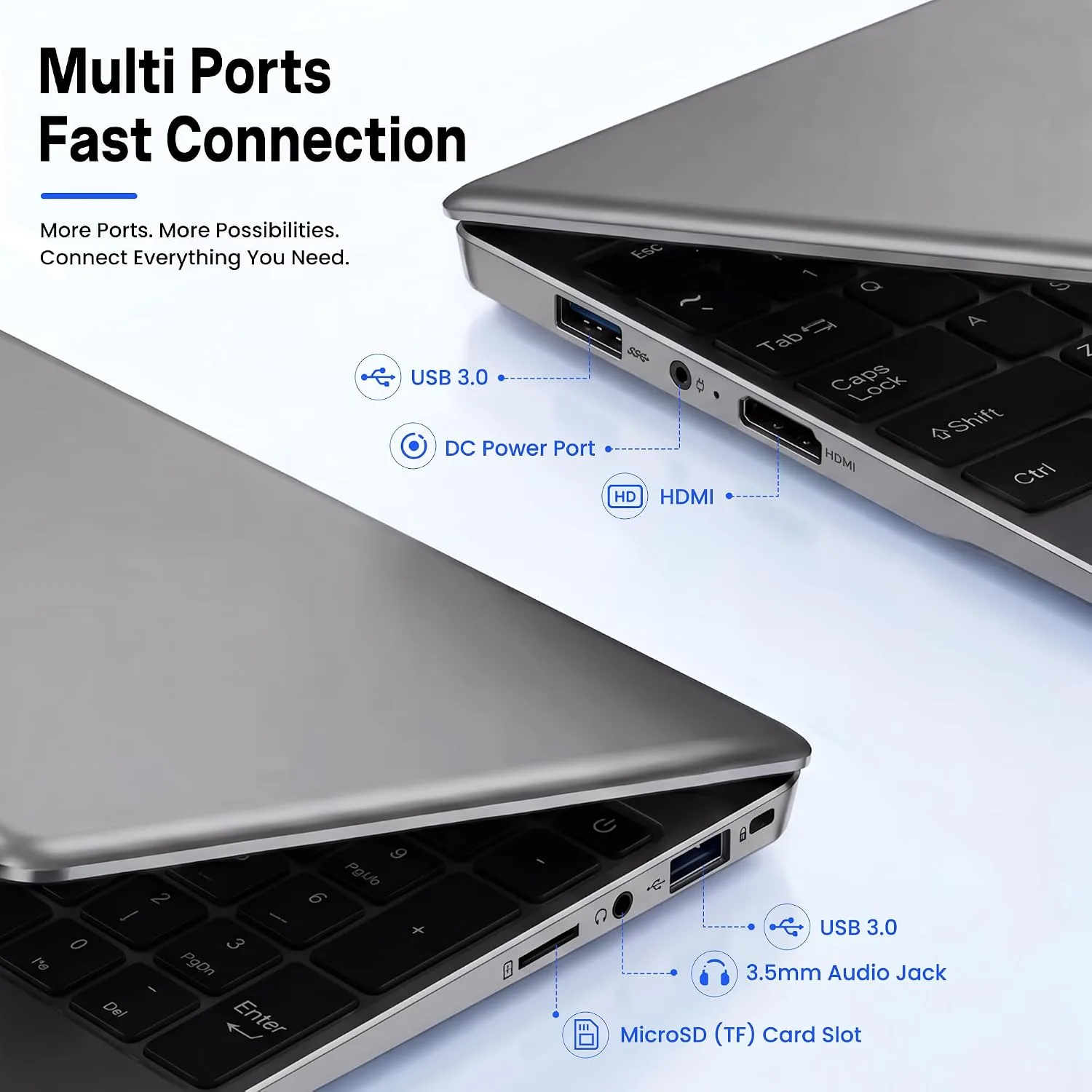 Aurant 15.6 Inch Laptops, AMD Ryzen R5, 8GB RAM, 128GB SSD, Win11 Home