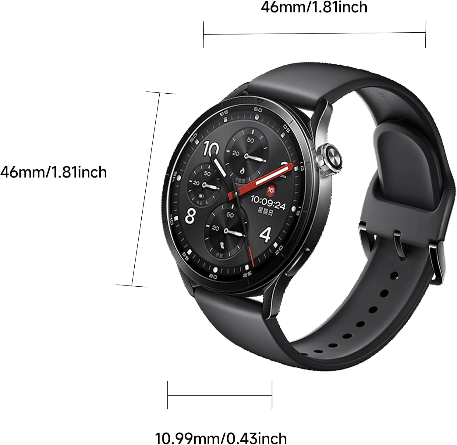 Xiaomi Watch S5 46mm Smart Watch Blood Pressure Heart Rate Digital Black