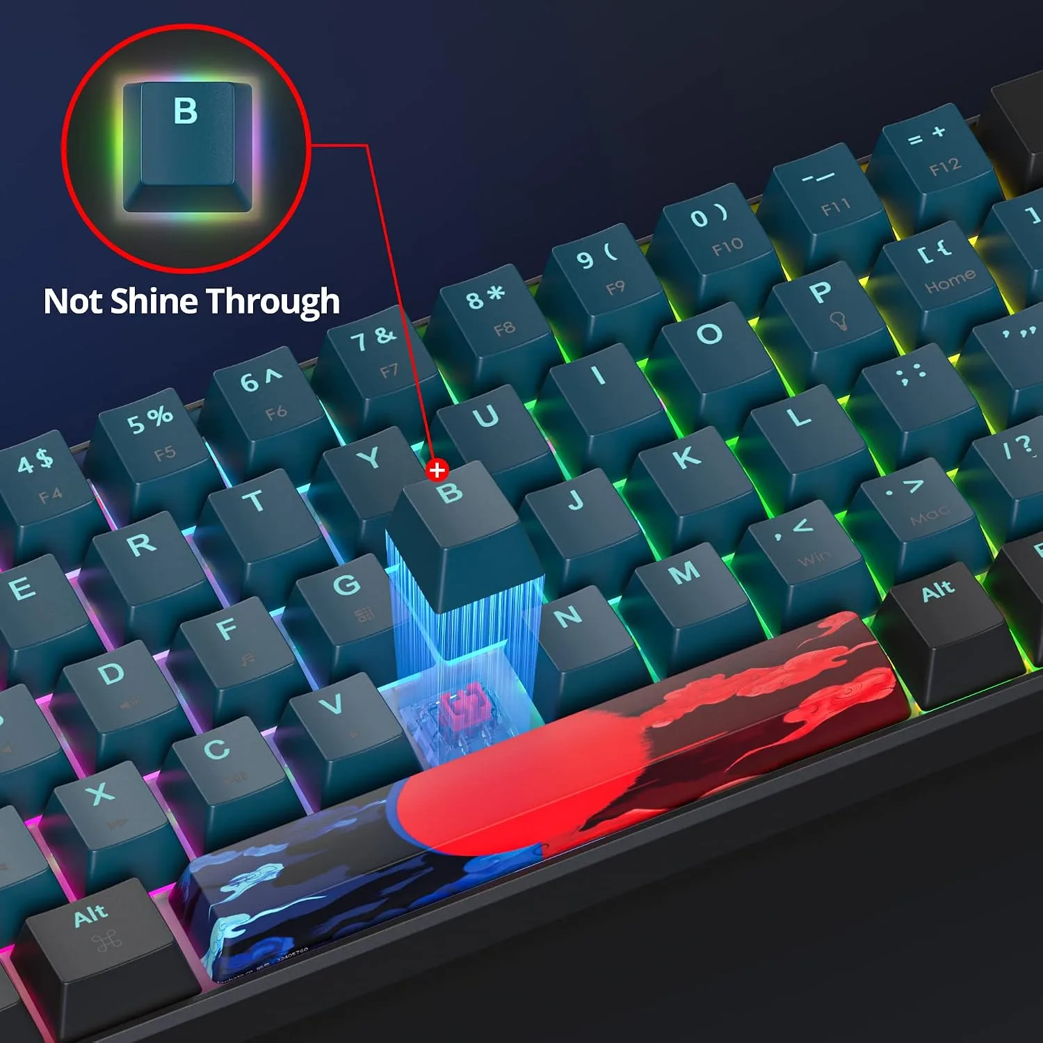Owpkeenthy 60% Wired Mechanical Keyboard