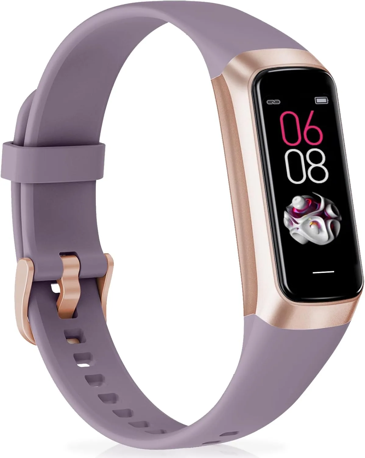 Fitness Tracker with 24/7 Heart Rate, Activity Trackers with Blood Pressure Sleep Monitor, 1.10" AMOLED Screen Step Tracker, Waterproof Step Counter, Health Smart Watch Pedometer for Women Men
