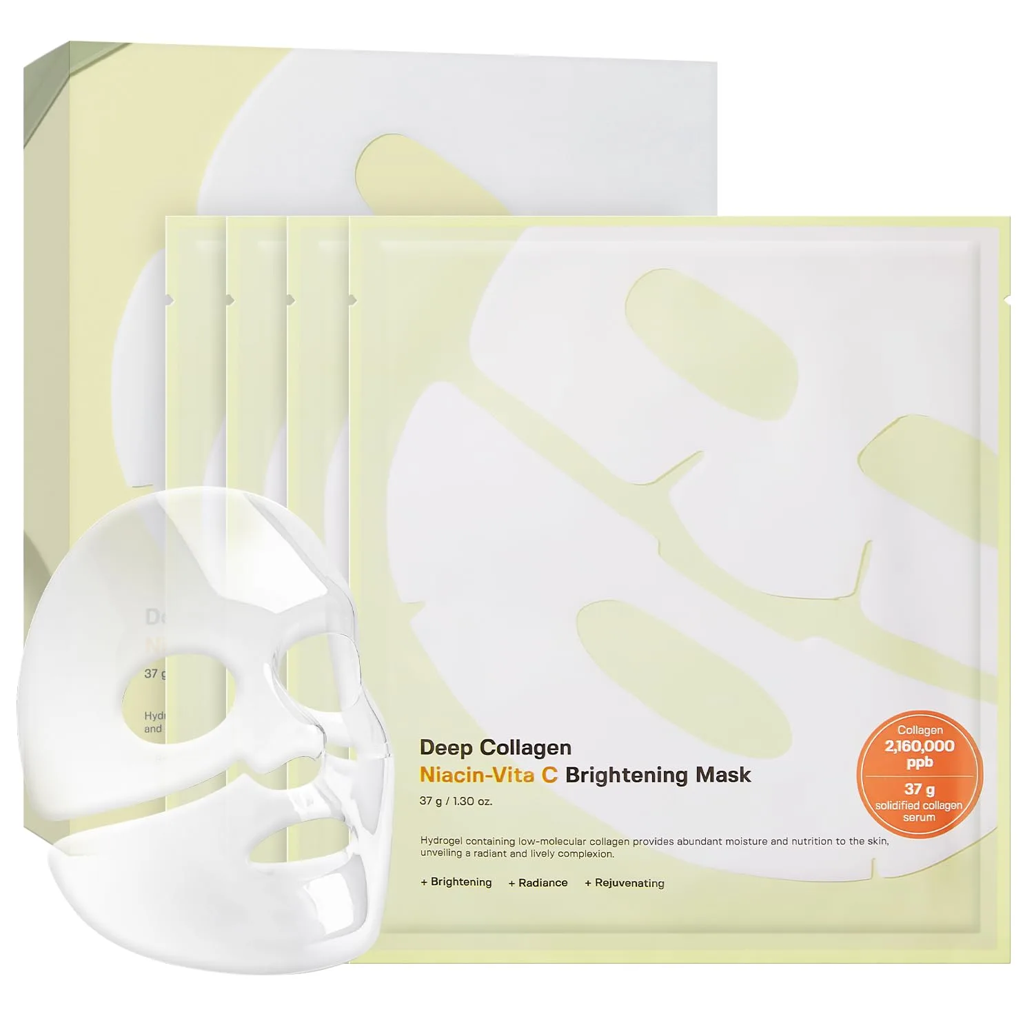 SUNGBOON EDITOR Deep Collagen Niacin-Vita C Overnight Mask, 37g x 4ea