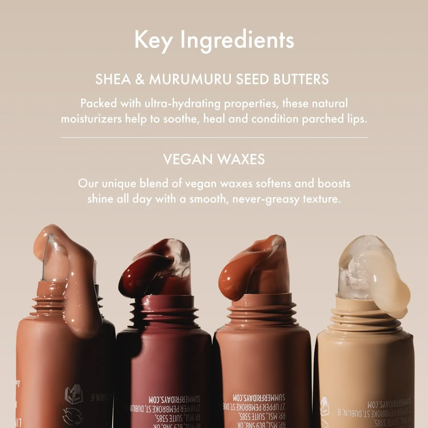 Summer Fridays Lip Butter Balm - Moisturizing Lip Gloss for Instant Shine + Sheer Color - With Nourishing Shea Butter - Everyday Makeup + Skin Care Summer Essentials - Vegan - Vanilla Beige (.5 Oz)