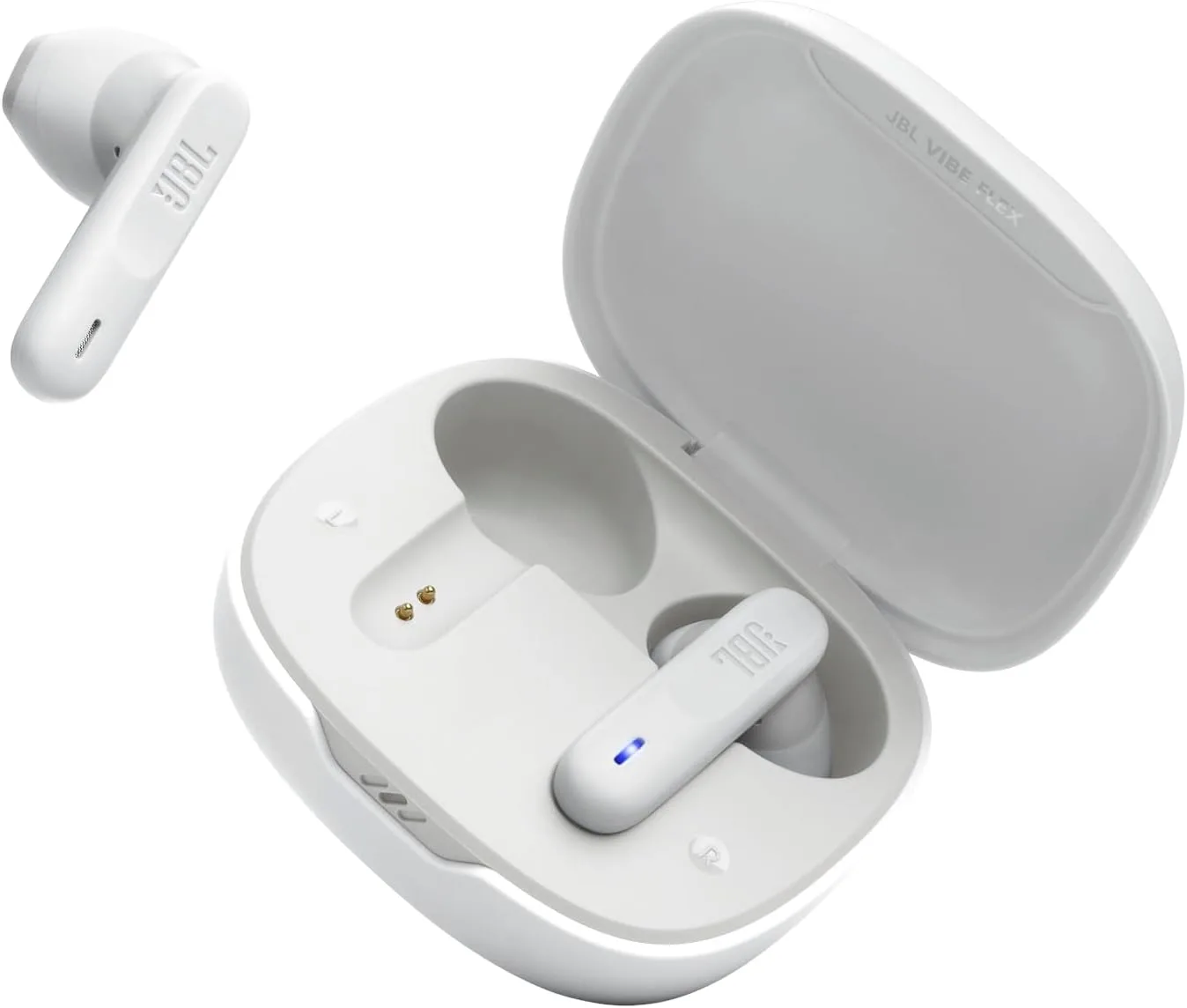 JBL Vibe Flex True Wireless Earbuds – Bluetooth Earphones with Deep Bass Sound, IP54 Water & Dust Resistant, Long Battery Life, Voice Assistant Compatible, Open-Ear Design