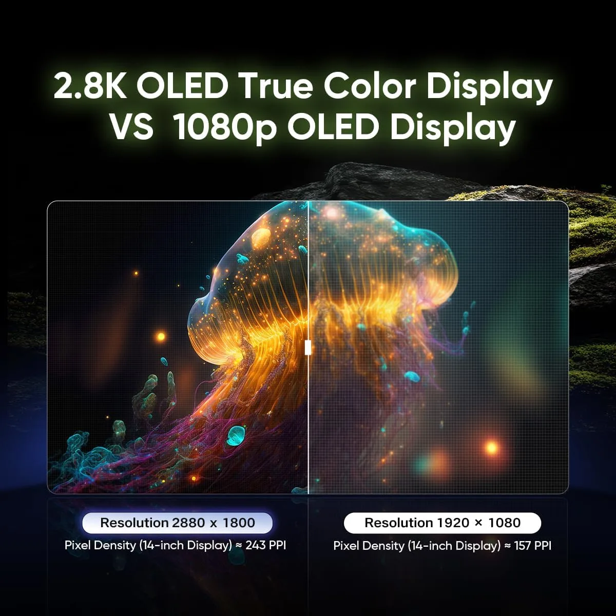 XPPen Artist Ultra 14, 2.8K OLED Touchscreen Drawing Tablet Dual 16K Styli