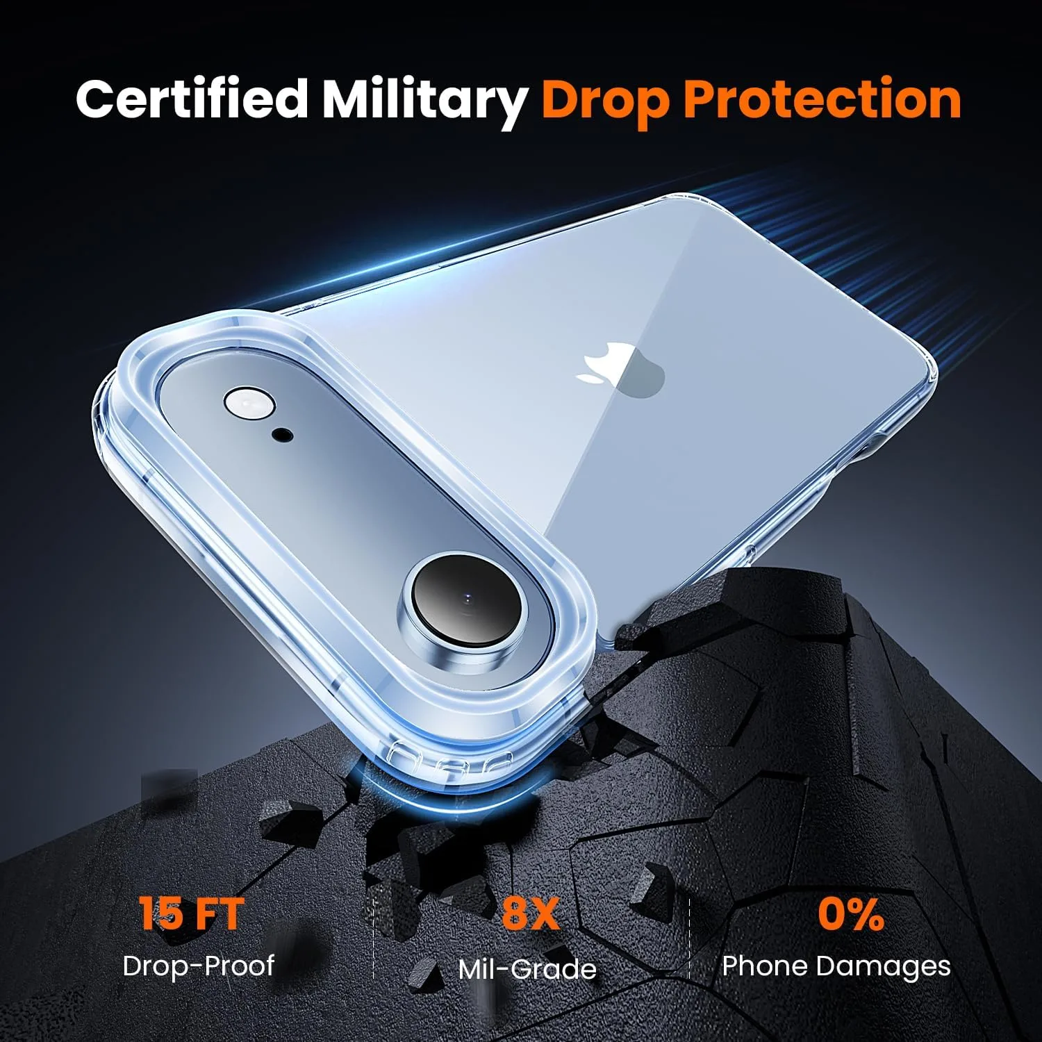 toushion 3 in 1 for iPhone Air Case Transparent