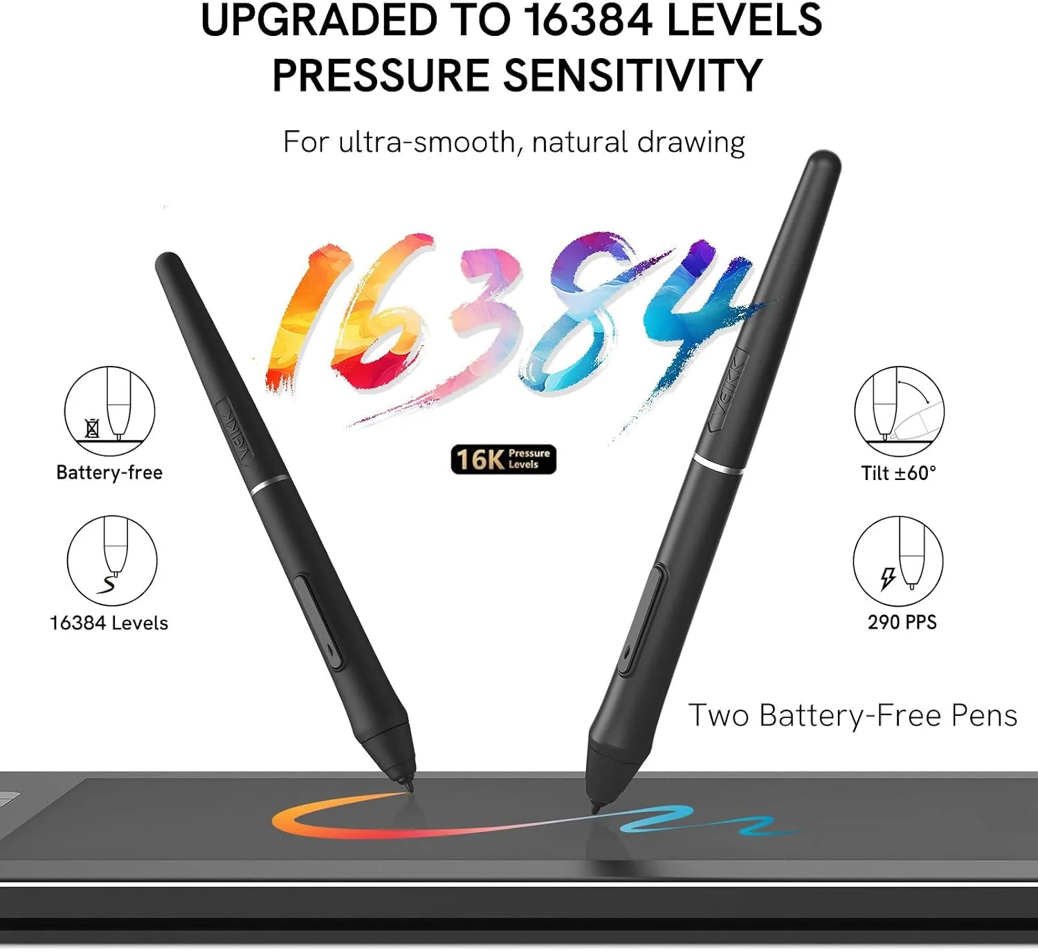 VEIKK VK1200 V3 11.6" Drawing Tablet with Screen,16K Pressure, 1 Stand