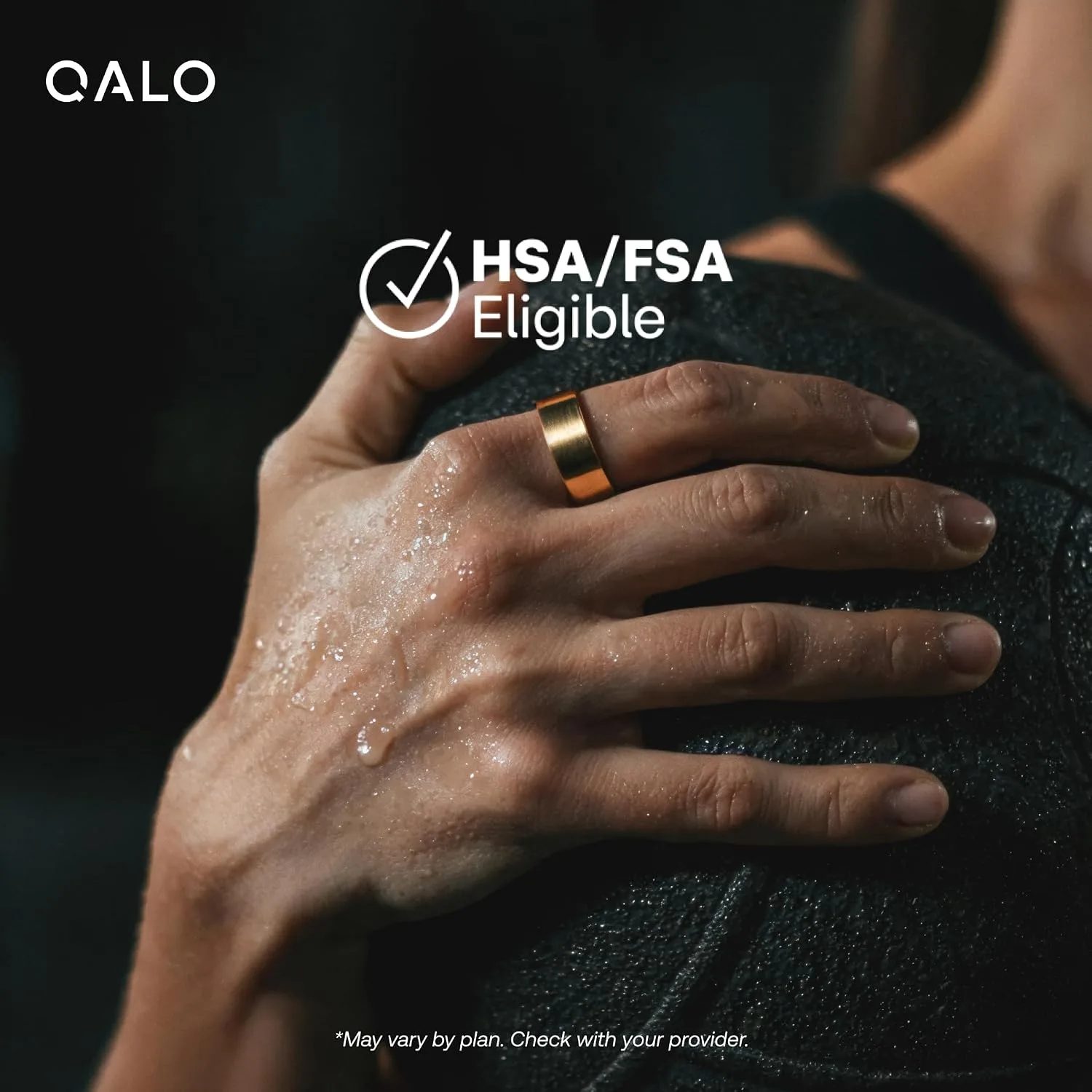 QALO SR-2 Smart Ring Fitness Tracker – Size Before You Buy – Gold, 08