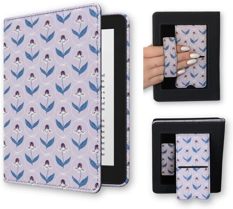 Lash Next Door Flower Girl Kindle 12th Gen & Colorsoft Case Strap & Stand