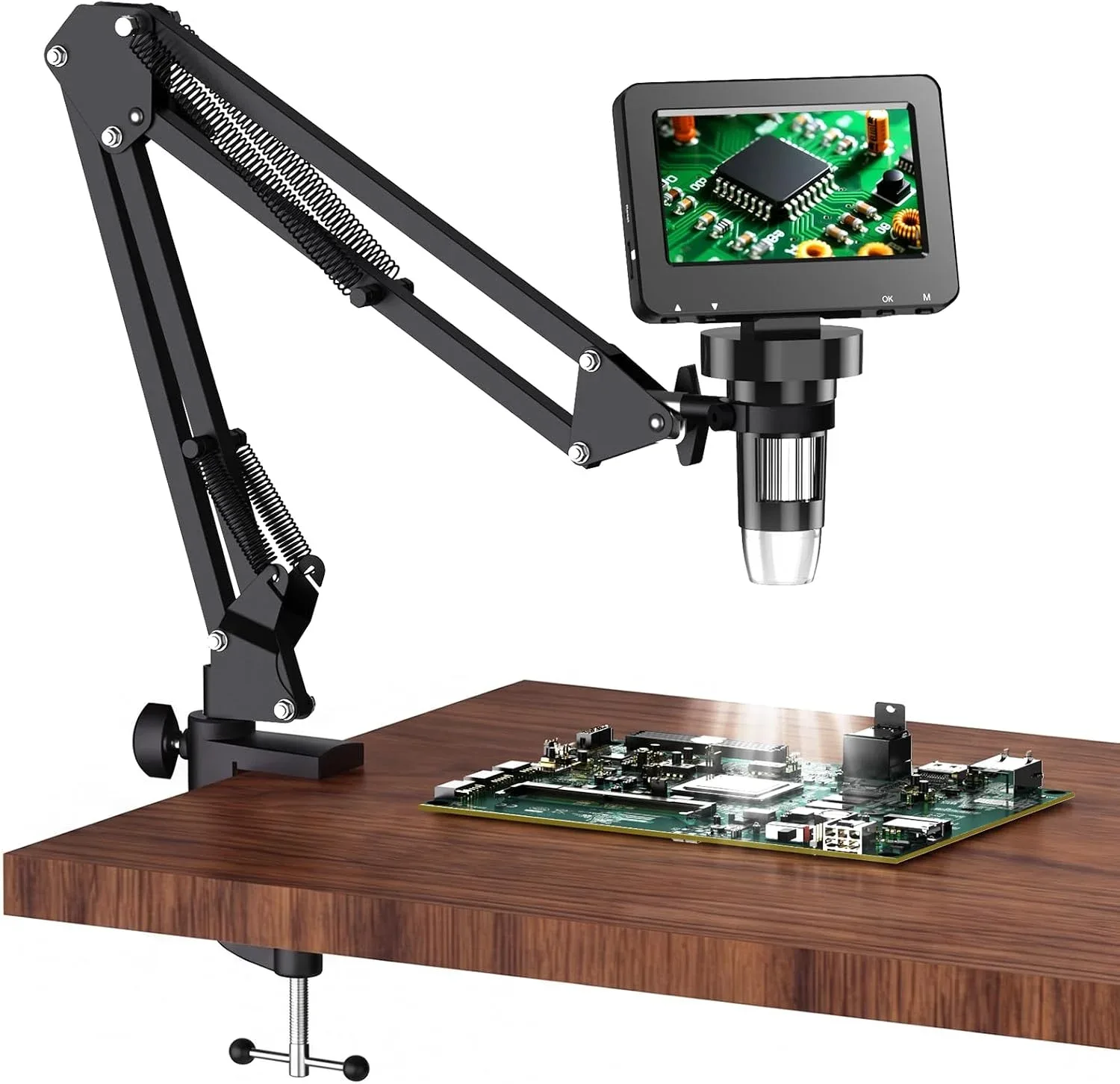 Microscopio Digital Aikokkl 4.3 pulgadas con Pinza C para Soldadura