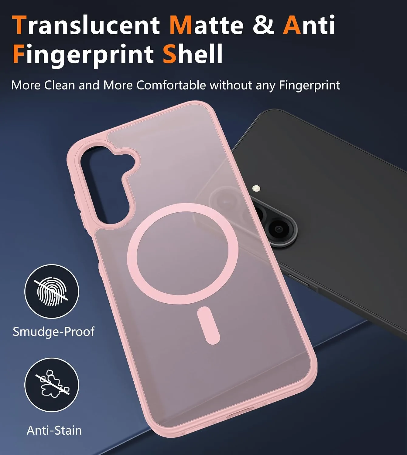 FNTCASE for Samsung Galaxy A26 5G Phone Case, Fit for Magsafe, Light Pink