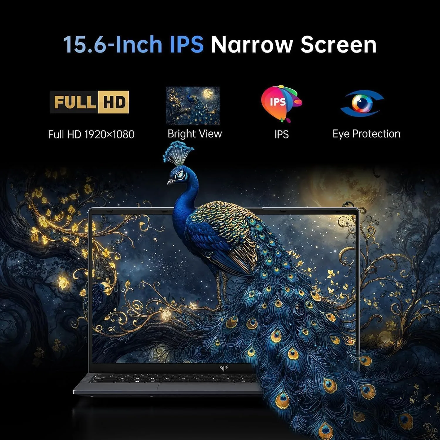 2026 Laptop 15.6" HD IPS Display Laptop with N95 Processor, Laptops 16GB RAM 256GB SSD Work Laptops UHD Graphics, Student Laptop Business Computer Light&Thin, Metal Shell, Webcam, Win, Type-C, USB3.2
