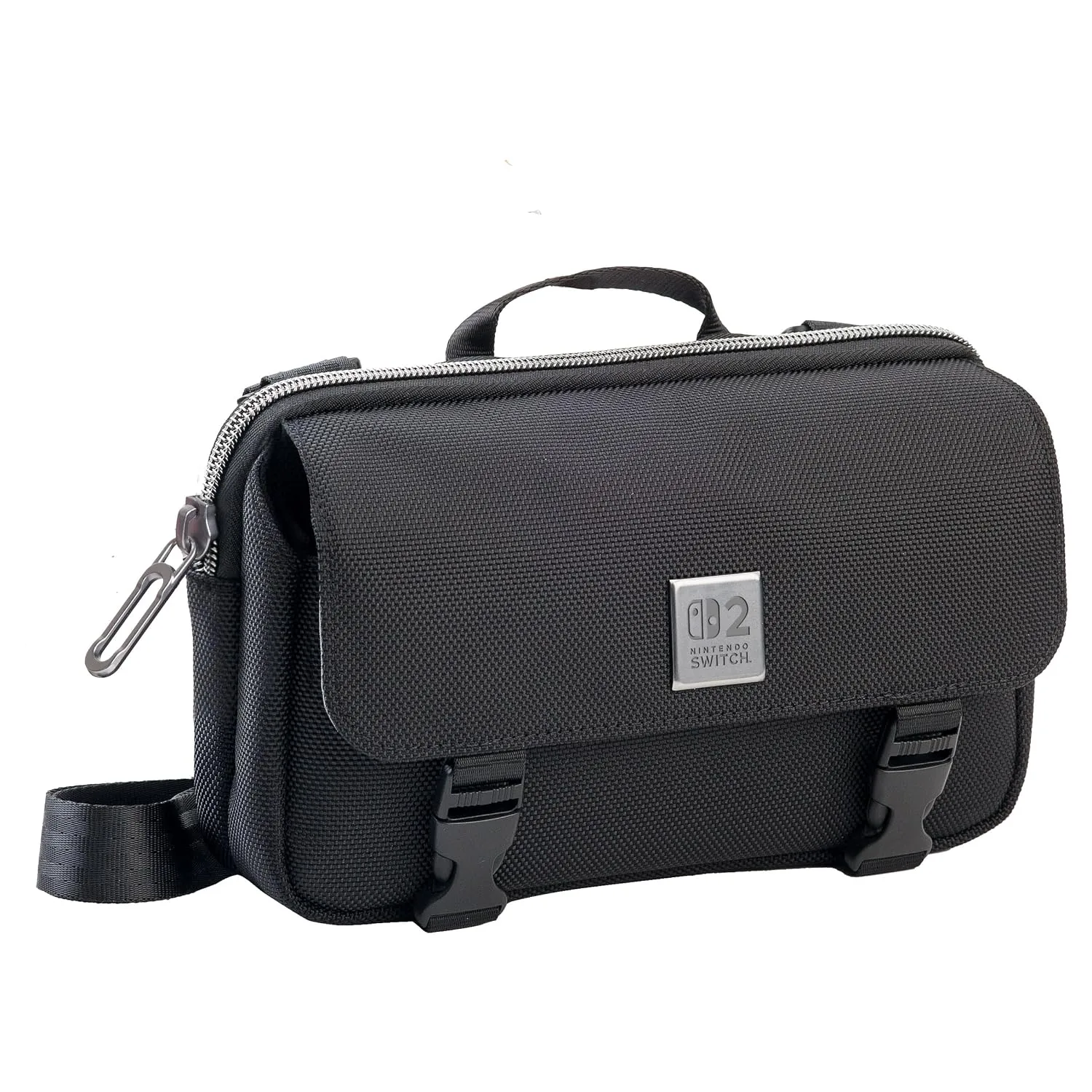 Game Traveler Deluxe Licensed Crossbody Bag Designed for Nintendo Switch, Nintendo Switch 2, OLED, Black Horizontal - R.D.S. INDUSTRIES, INC. (MC17)