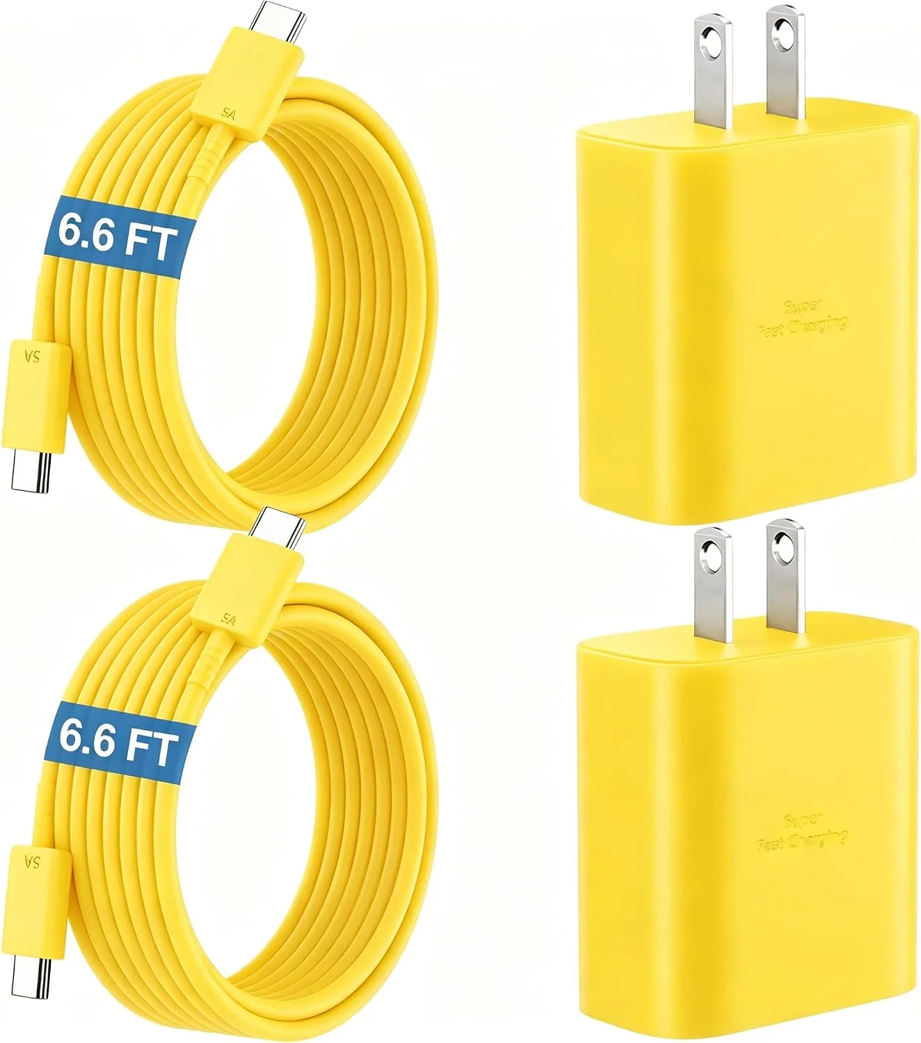 45W Super Fast USB C Android Type C Phone Charger Fast Charging 6.6FT Cord