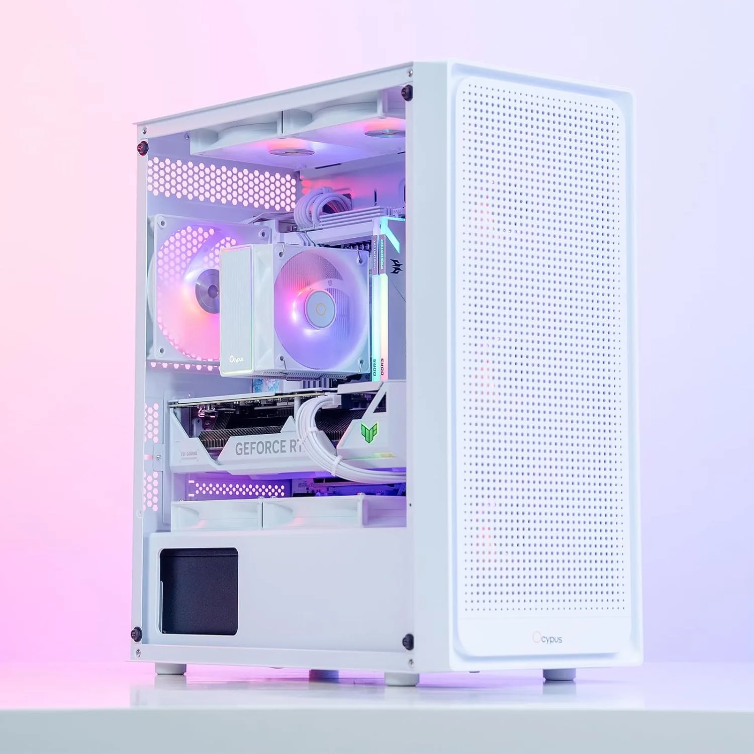 Gamma A40 ARGB CPU Cooler,133mm Compact Tower CPU Air Cooler,100mm PWM Fan