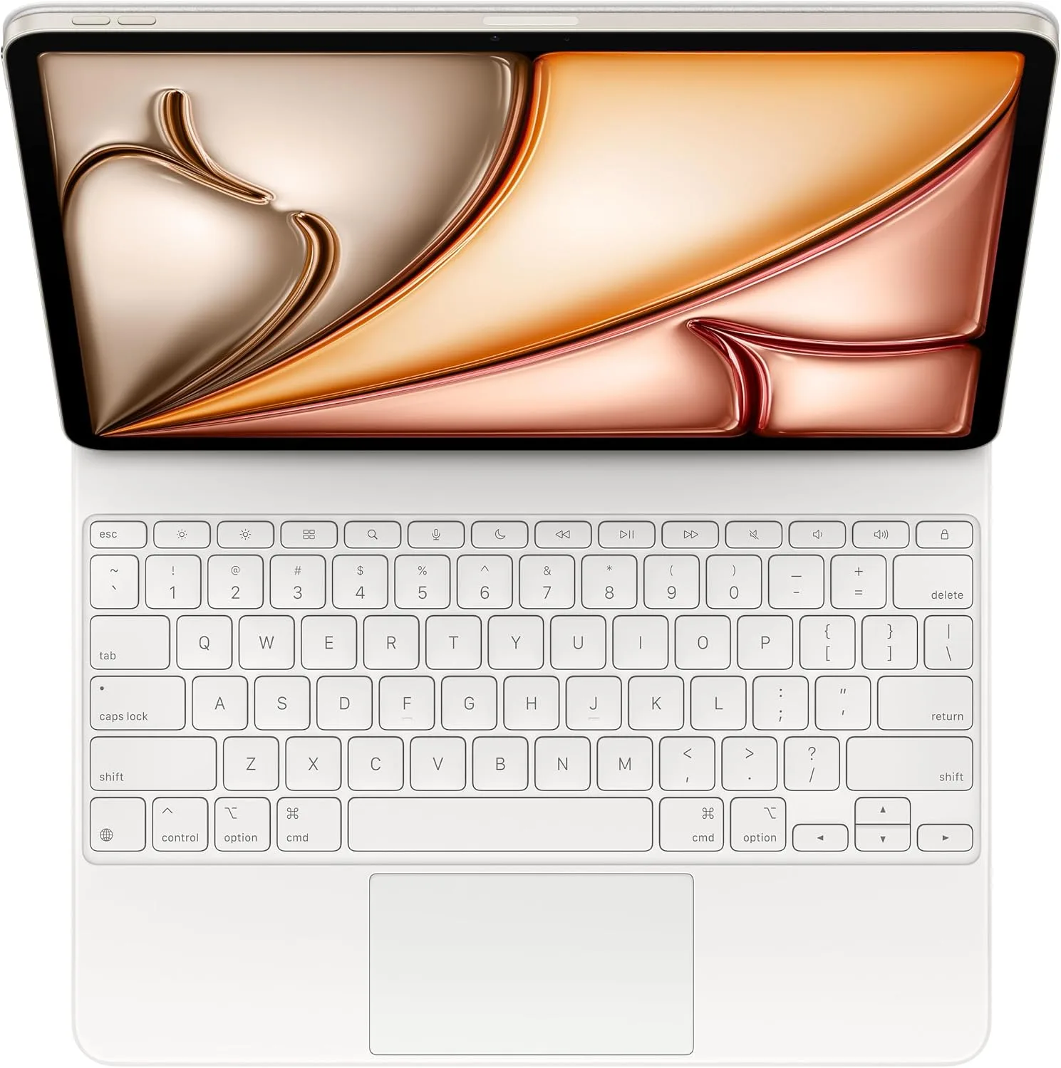 Apple Magic Keyboard: Keyboard and Case for iPad Air 13-inch (M2, M3, and M4), US English — White