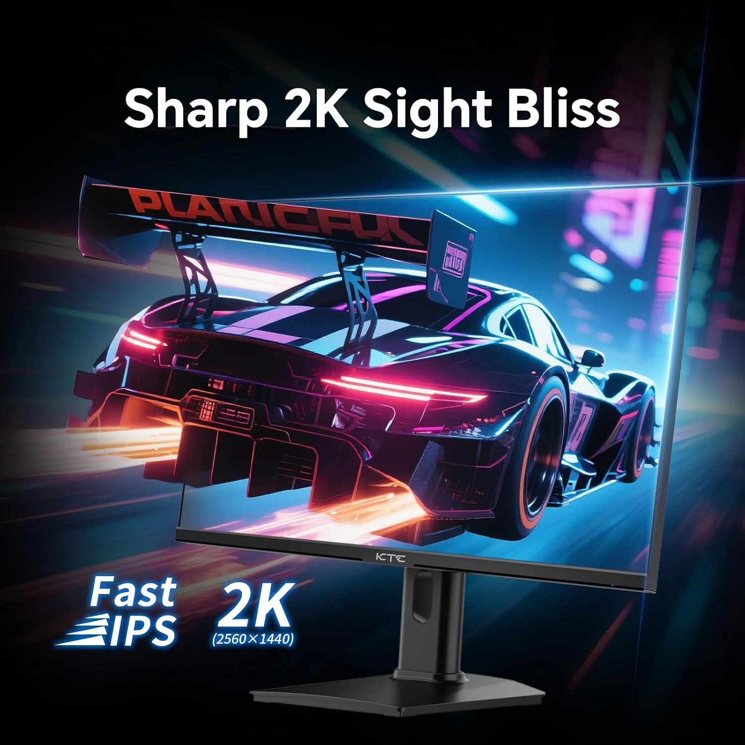 KTC 24 inch QHD 180Hz Gaming Monitor, Fast IPS 1440p, H24T7