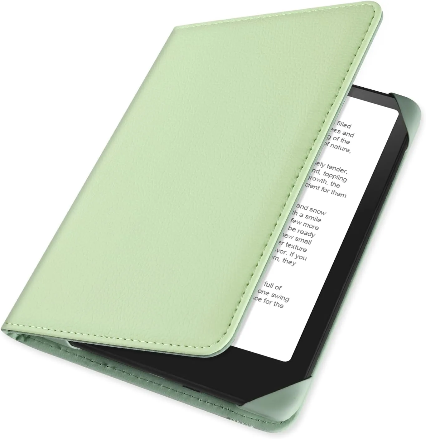 HoYiXi Universal Case for 6 inch Kindle eReader Compatible with Paperwhite(2015/2018)/Pocketbook and Tolino/Kobo Clara HD,6" eReader Protective Case Cover Elastic Rope,Green