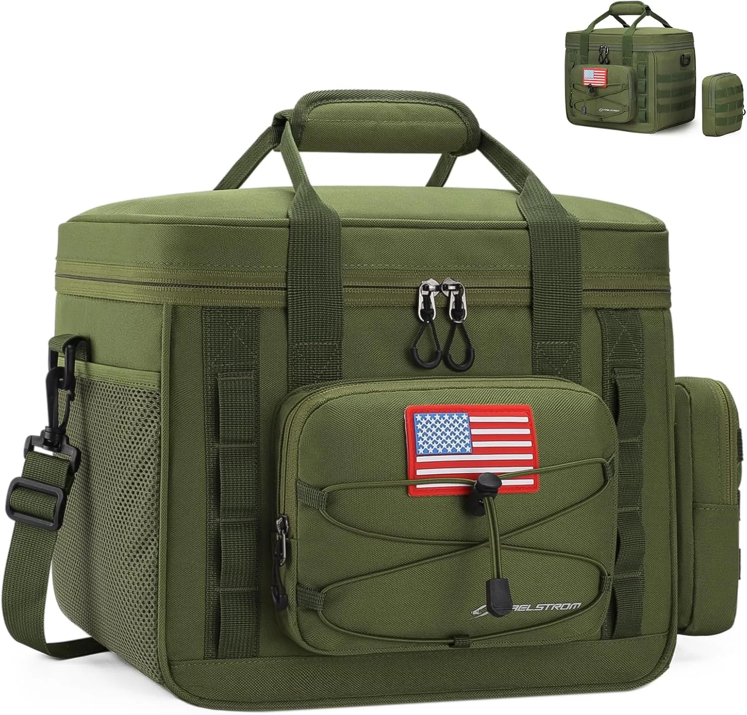 Maelstrom Tactical Lunch Box for Men, Cooler Bag with Detachable MOLLE Bag