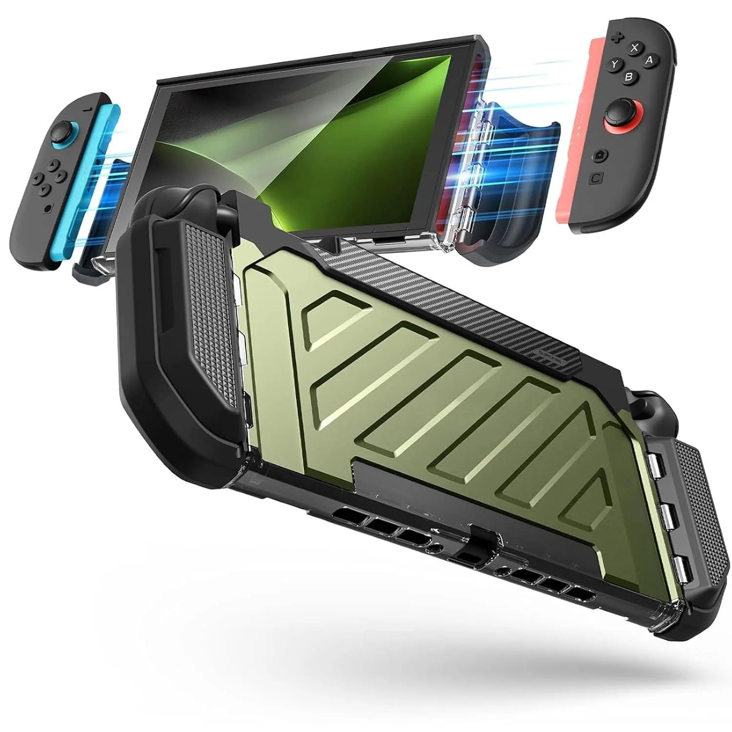 SUPCASE for Nintendo Switch 2 Case 2025, Joy Con Remove Friendly, Green