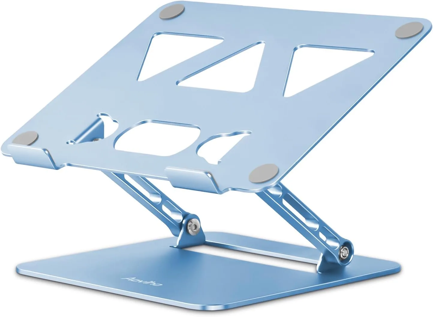 Base para laptop Aoviho ajustable plegable aluminio 10-15.6 pulgadas azul cielo