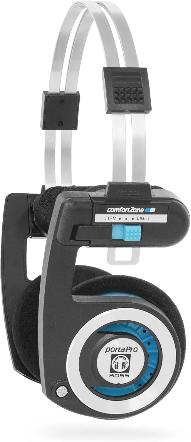 Koss Porta Pro Wireless 2.0 Retro 80s Style On-Ear Headphones, Black
