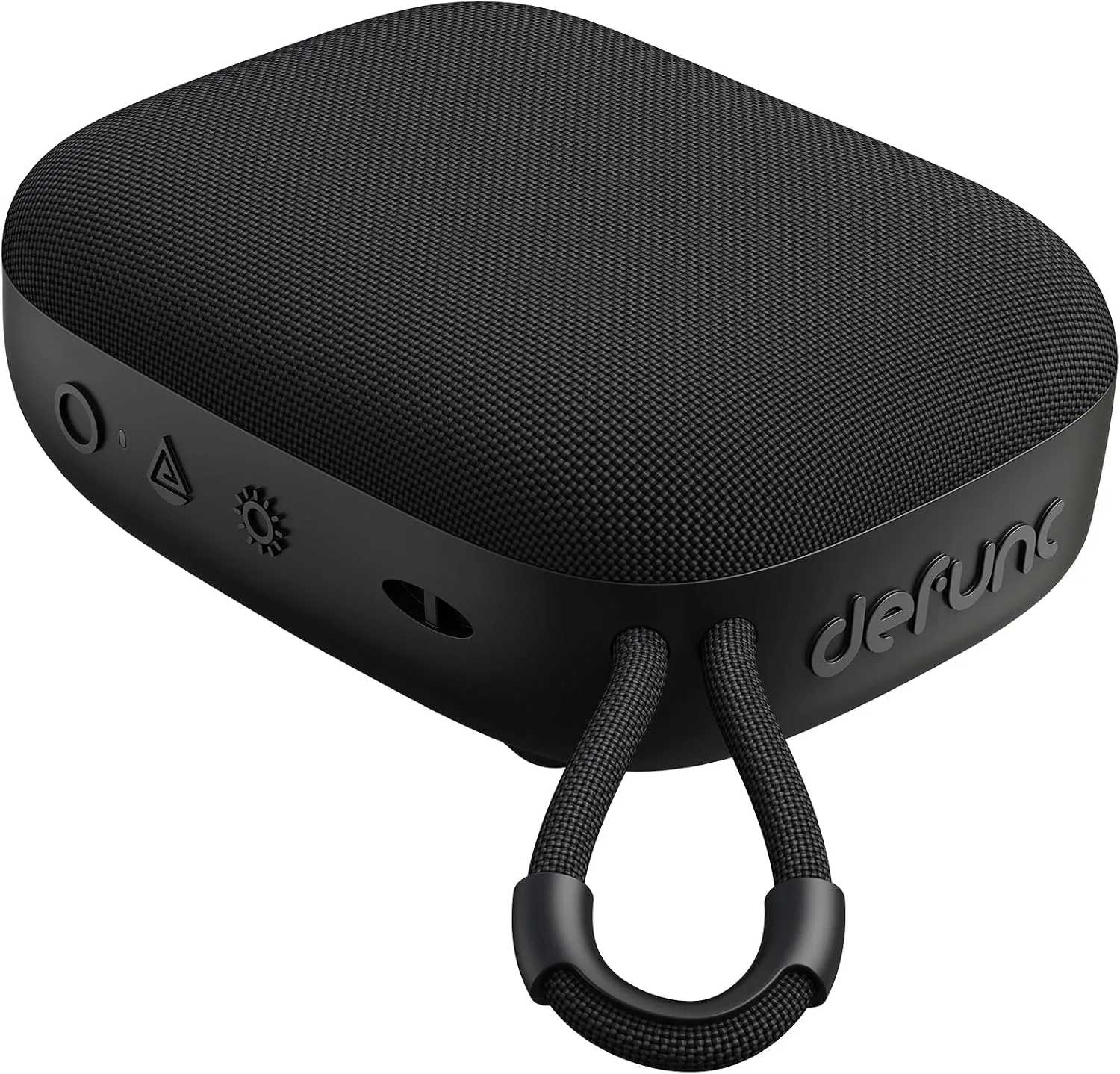 Defunc BEAT5 Portable Bluetooth Speaker, Swedish Scandinavian Design, Bluetooth 6.0, 5W Powerful Sound, IPX7 Waterproof, Ultra-Light 215g, AI App, Drop Resistant, USB-C, Black
