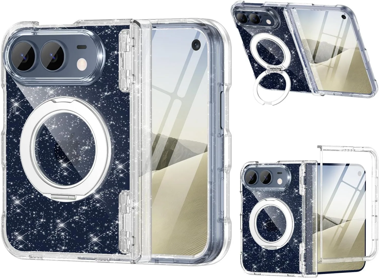 Funda para iPhone Casetego Duo con protector de pantalla y soporte magnético