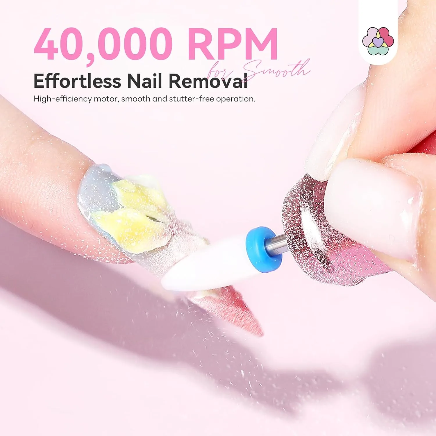 SAVILAND Fast Removal Nail Drill 40000RPM Electric Nail Machine for Acylic
