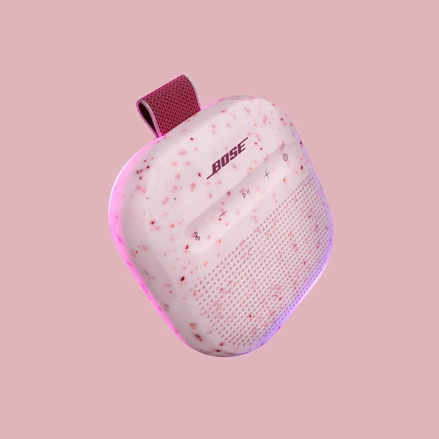 Bose SoundLink Micro Portable Bluetooth Speaker (2nd Gen), Wireless Outdoor Speaker, Up to 12 Hours Battery Life, Waterproof and Dustproof, Petal Pink - Limited Edition Color
