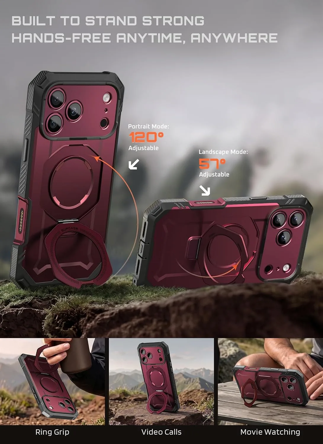 SUPCASE for iPhone 18 Pro Case/ iPhone 17 Pro Case, Glass Protector, Royal