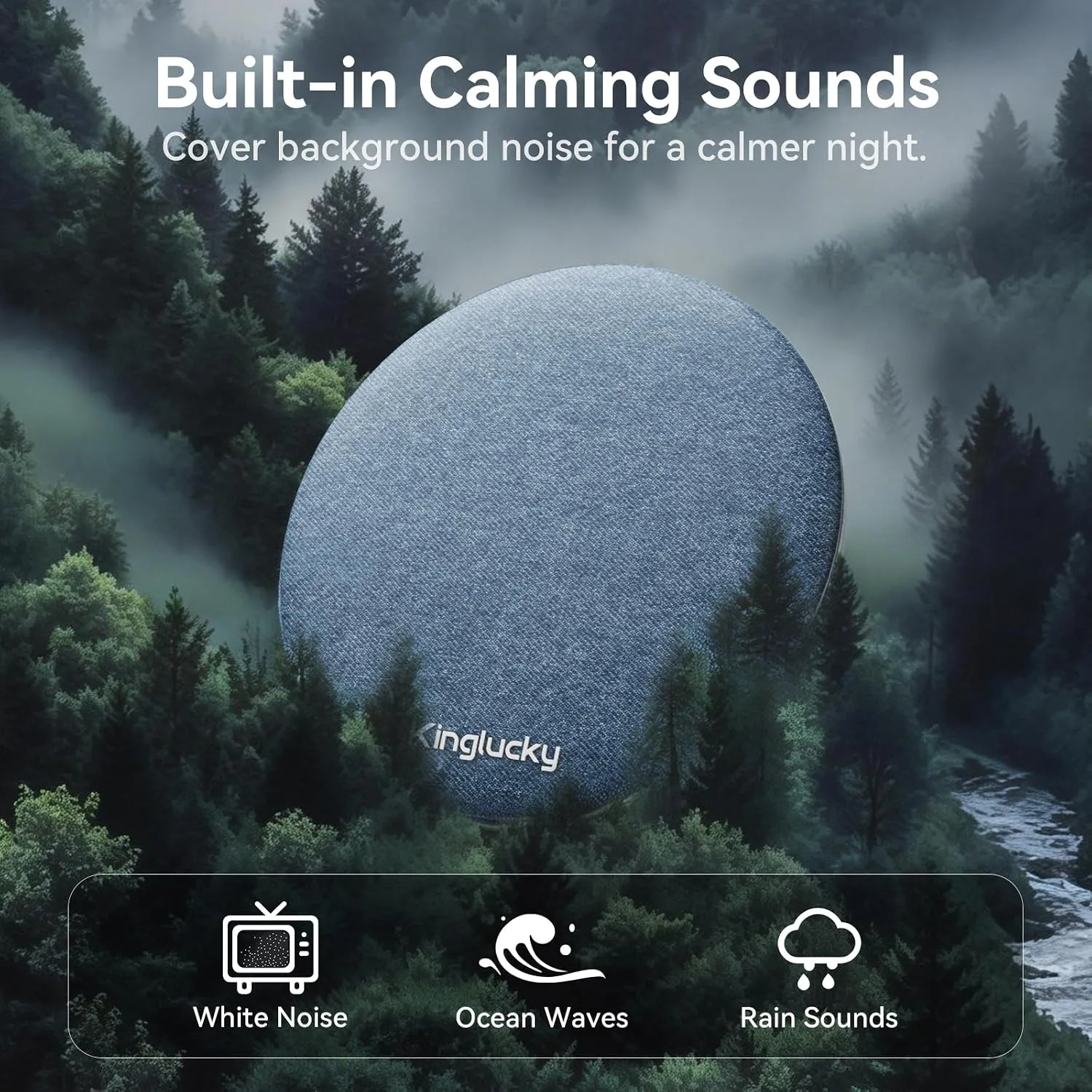 Kinglucky Upgraded X50 Pillow Speaker, Privacy Listening for Side Sleeper