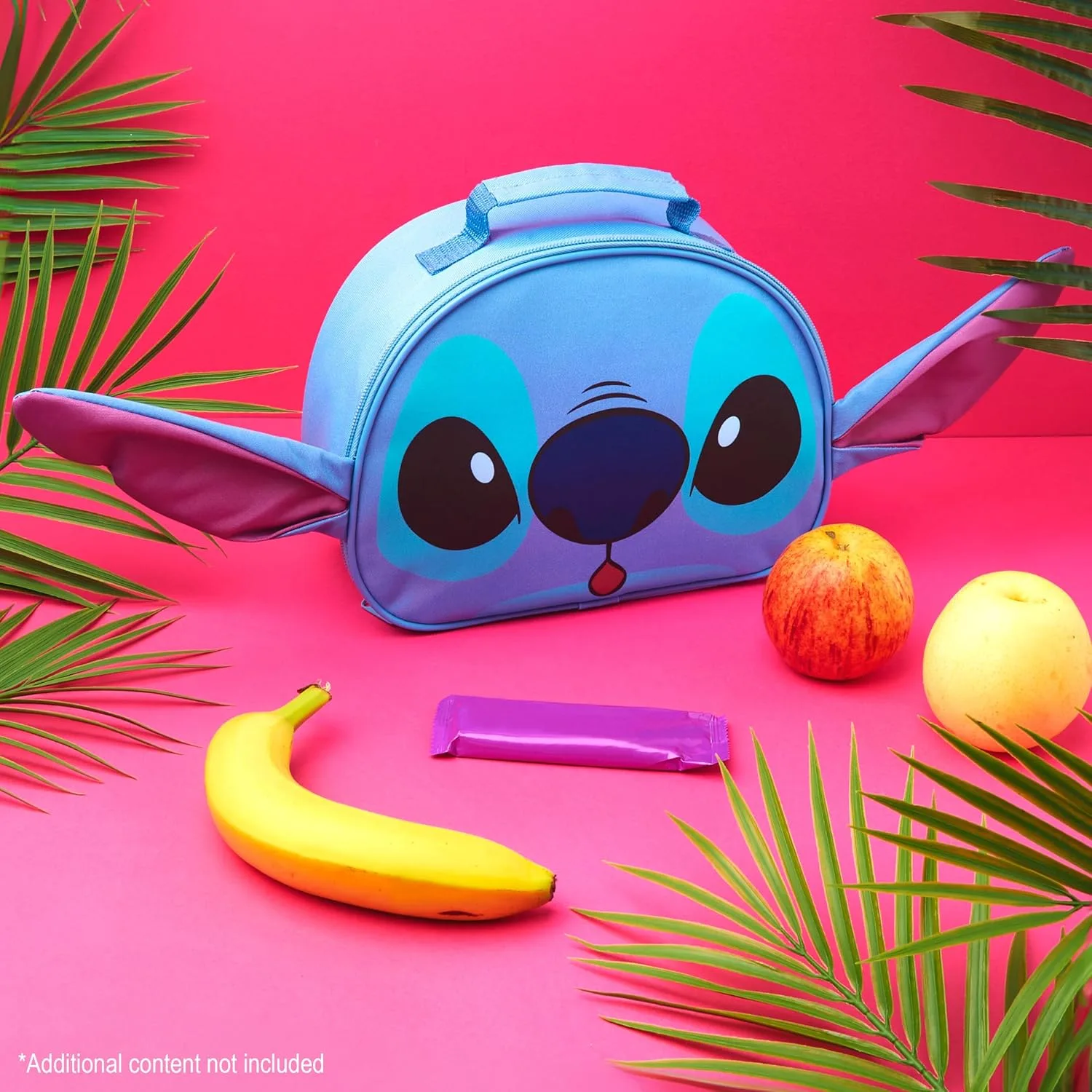 Disney Stitch Lunch Bag for Kids with Insulated Lining Portable Lunch Cooler Bag for School Travel Holidays Trips School Supplies