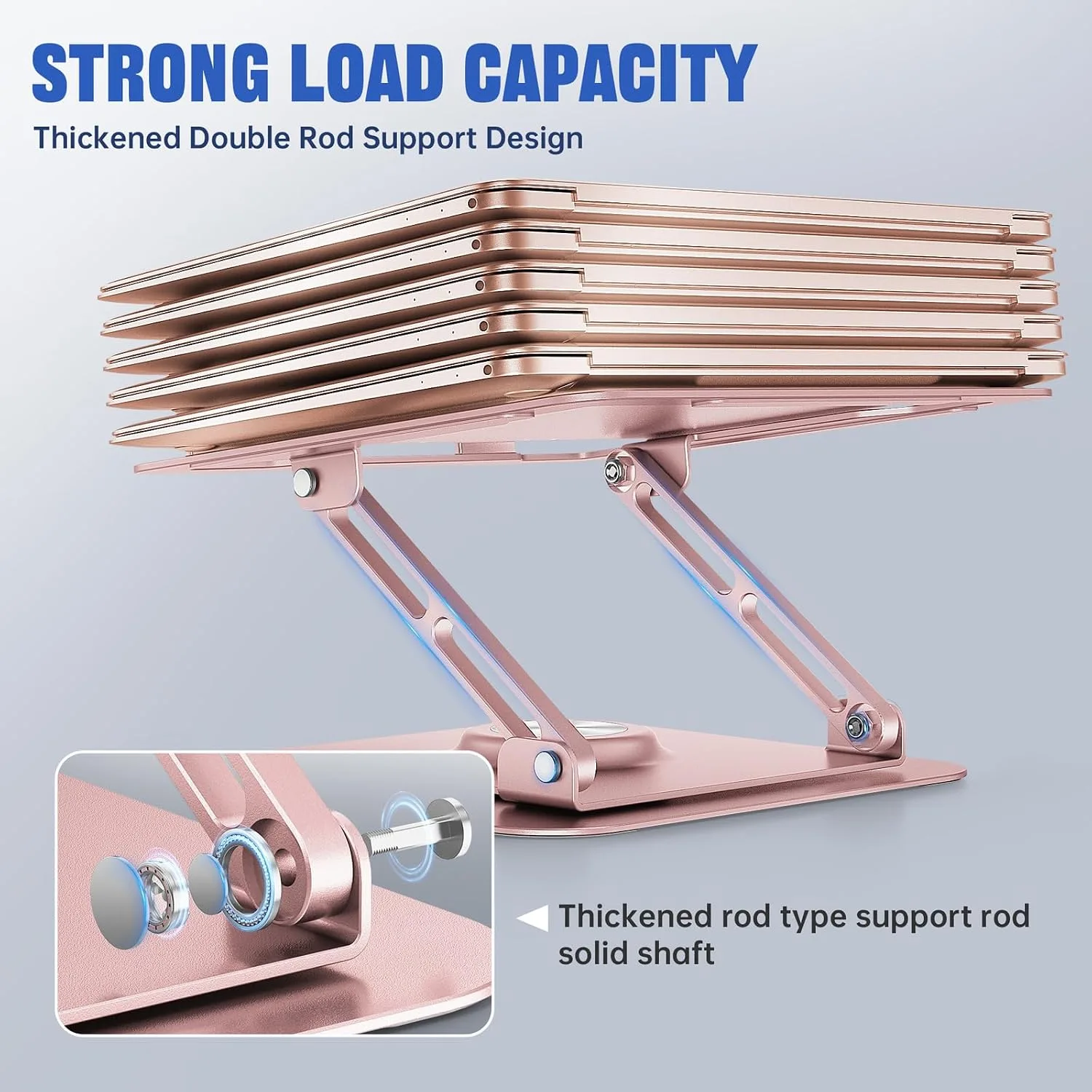 Laptop Stand for desk(360°Rotating),Aluminum laptop Riser for 10-16"Laptops