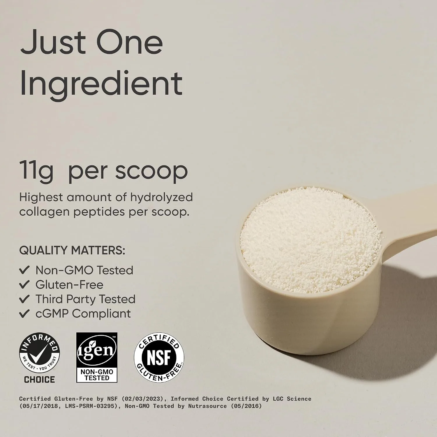 Sports Research® Collagen Peptides Protein Powder, 2lb (Unflavored)