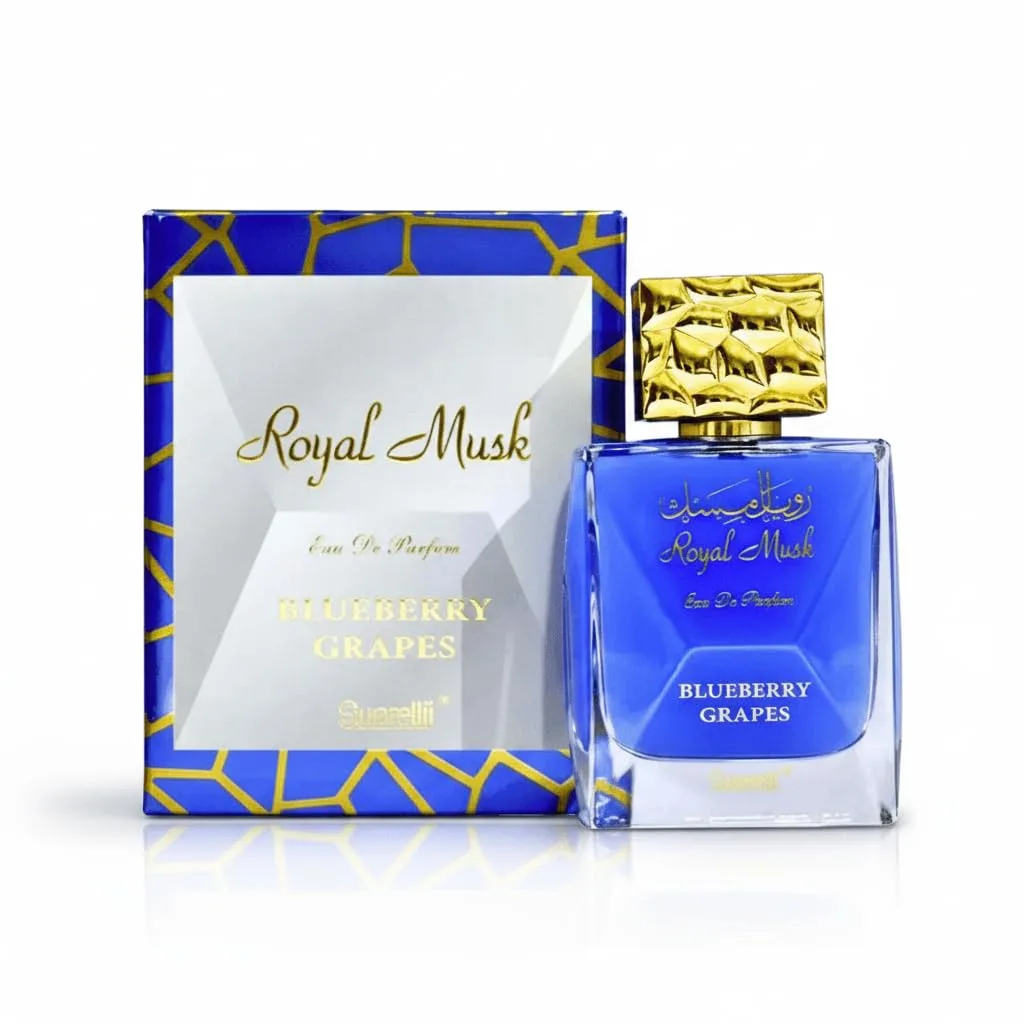 SURRATI Royal Musk Sweet Powdery Long Lasting Arabian Perfumes For Women - Eau de Parfum Spray 100ML(3.4 OZ), Womens Perfume With Vanilla, Woody & Musky Notes - Ladies Perfume & Premium Gift for Women