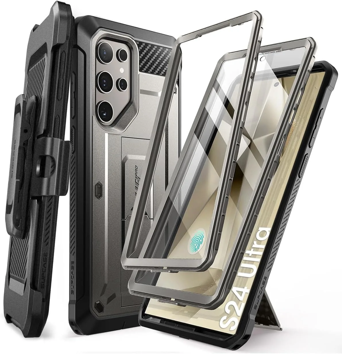 SUPCASE for Galaxy S24 Ultra Case with Built-in Screen Protector, Tigray