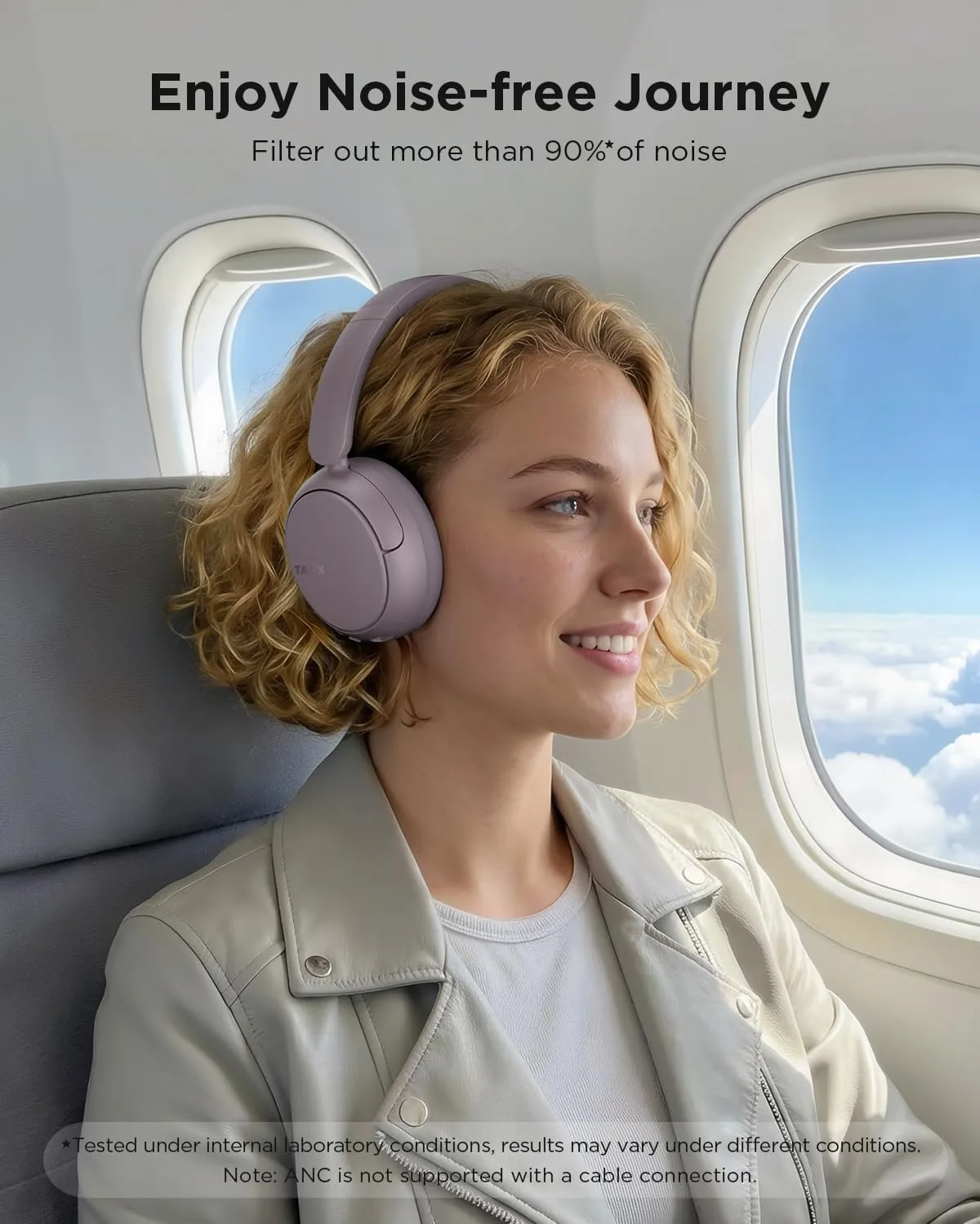 H30 Hi-Res Bluetooth Headphones Wireless Over Ear, Purple