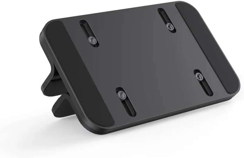 JOKItech Aluminum Laptop Vertical Stand Organizer, Sturdy Laptop Computer Holder Desktop Stand Compatible with new Retina Apple MacBook Pro/Air/Neo, Mac mini & iPad Pro - Black