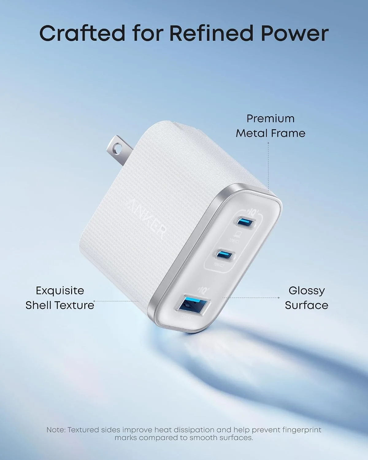 Anker Nano 70W Max 3-Port Fast Charger USB C, Type C Charger Fast Charging