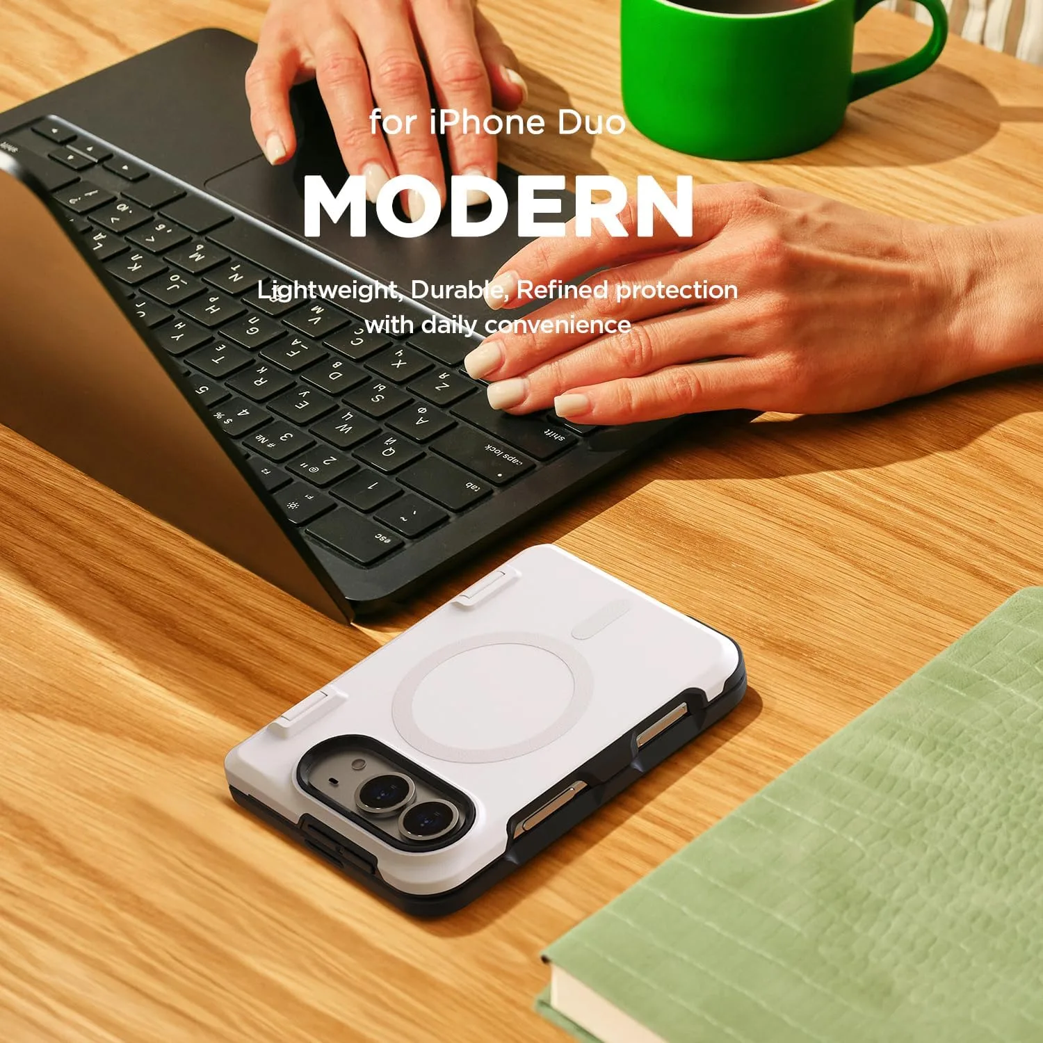 VRS DESIGN TerraGuard Modern for iPhone Duo Case - Matte Black