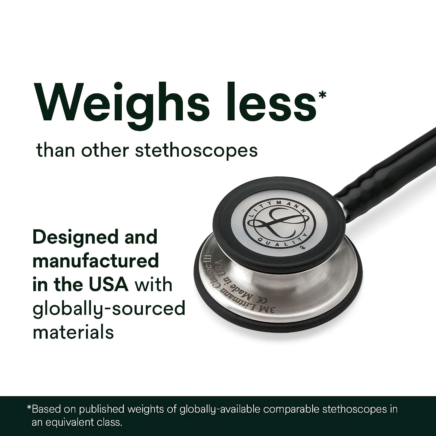 3M Littmann Classic III Monitoring Stethoscope, 5831, More Than 2X as Loud, Weighs Less, Stainless Steel Chestpiece, 27" Plum Tube
