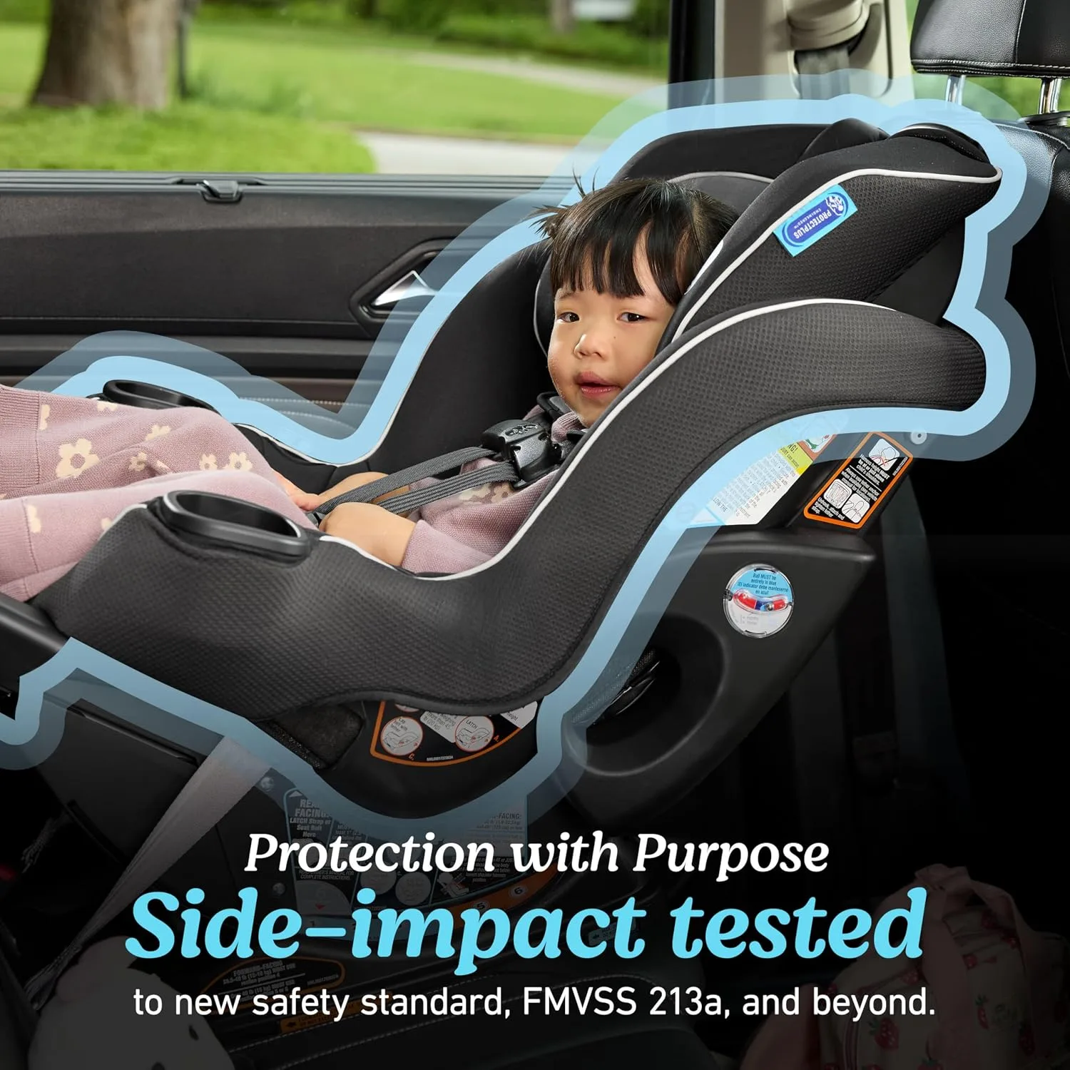 Graco Extend2Fit 2-in-1 Convertible Car Seat, Gotham